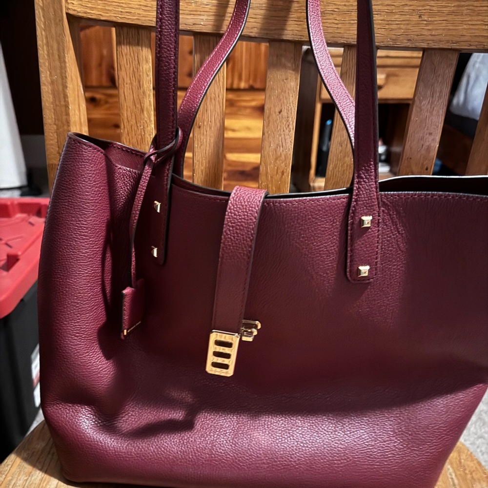 Elegant Burgundy Tote Bag